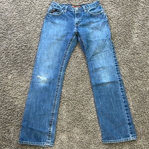 Mens Ariat FR work M4 low rise bootcut jeans size 33x36